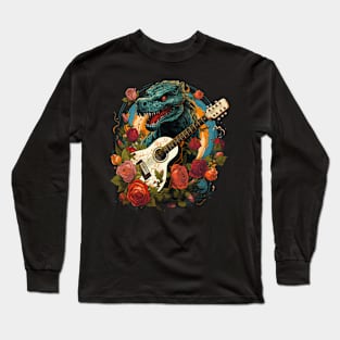 Snake Playing Guitar Long Sleeve T-Shirt